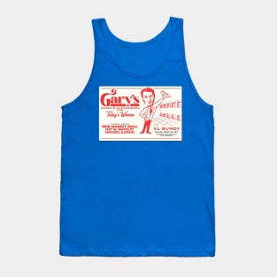 Al Bundy's Business Card - Gary's Shoes Tank Top